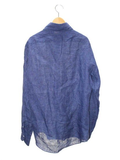 フィナモレ 29021-4 ブラウス M ブルー シャツ リネン 麻 ITPH2DK54EKY