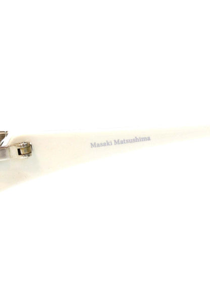 マサキマツシマ MF-1105 メガネ シルバー/ホワイト/グレー コンビ ハーフリム スクエア ITL58RLV93SE