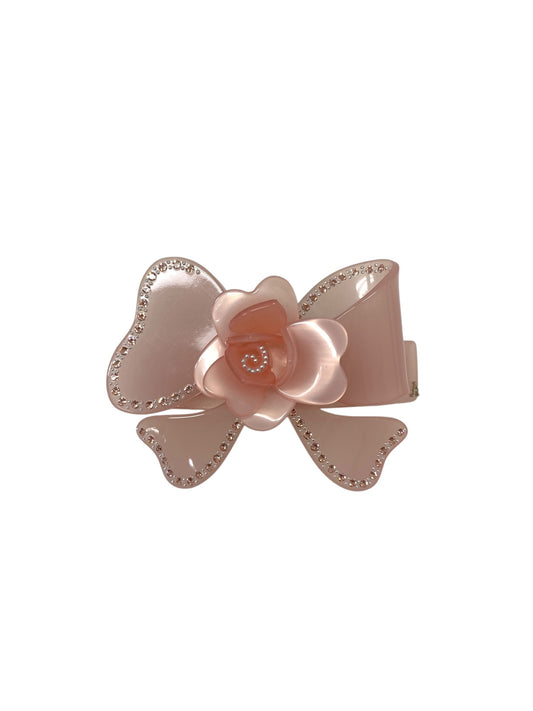 アレクサンドルドゥパリ バレッタ ピンク フラワーモチーフ ラインストーン ITQ6S8VH7FOU