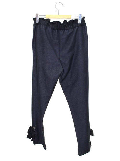 トゥービーシック W5X62-515-09 ジャージーパンツ X ブラック ウエストギャザー リボン ITDZKE9HV321