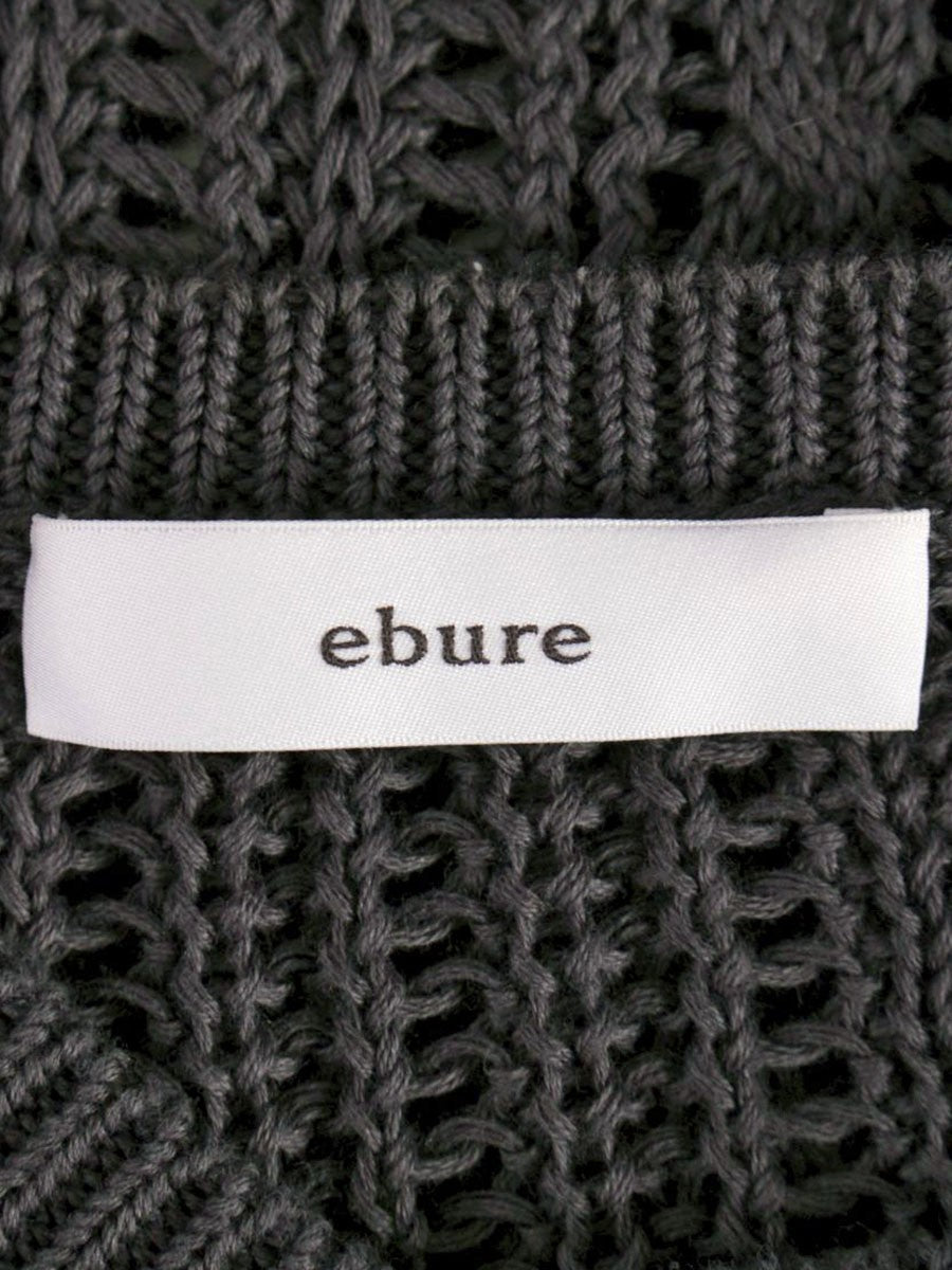 エブール ギマテープミックスパターン ニットトップス  39109800466 グレー IT2NT0TTRXNK 【SALE】