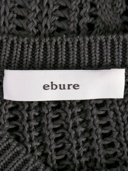 エブール ギマテープミックスパターン ニットトップス  39109800466 グレー IT2NT0TTRXNK 【SALE】