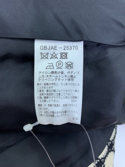 シビラ ノーカラージャケット L ベージュ ドット ウール混 IT2XV4J7C872