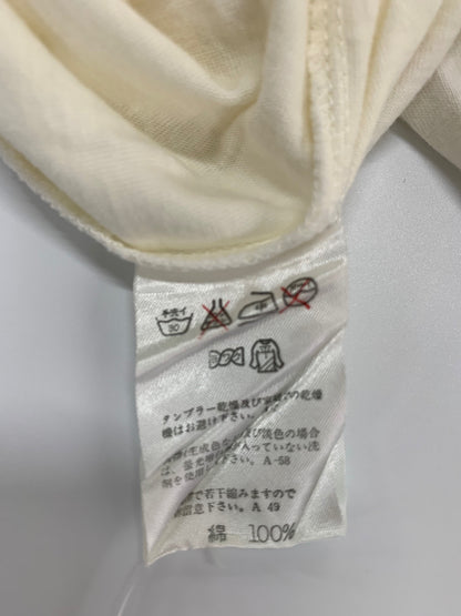 イッセイミヤケメン 9BL35574 Tシャツ M アイボリー プリント ヴィンテージ 80s 筆タグ ITJ7Q5JMT8LX