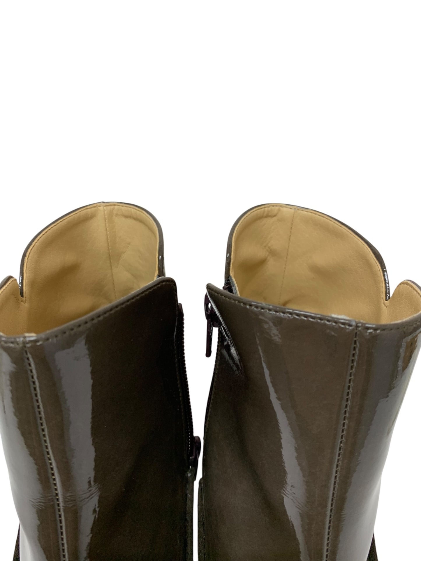 キタムラ YS0365 レインブーツ M ブラウン エナメル リボン IT7TS8BEHTWS