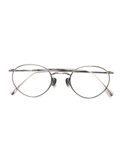 アイヴァン7285 193 眼鏡 メガネ ガンメタル シルバー チタン メタルフレーム フルリム オーバル ITW8BZRQSH02
