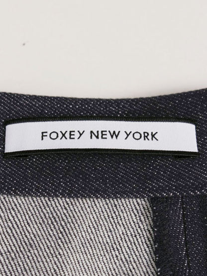 フォクシーニューヨーク スカート INDIGO 37031 38 ネイビー ITYCRLM0X6AH