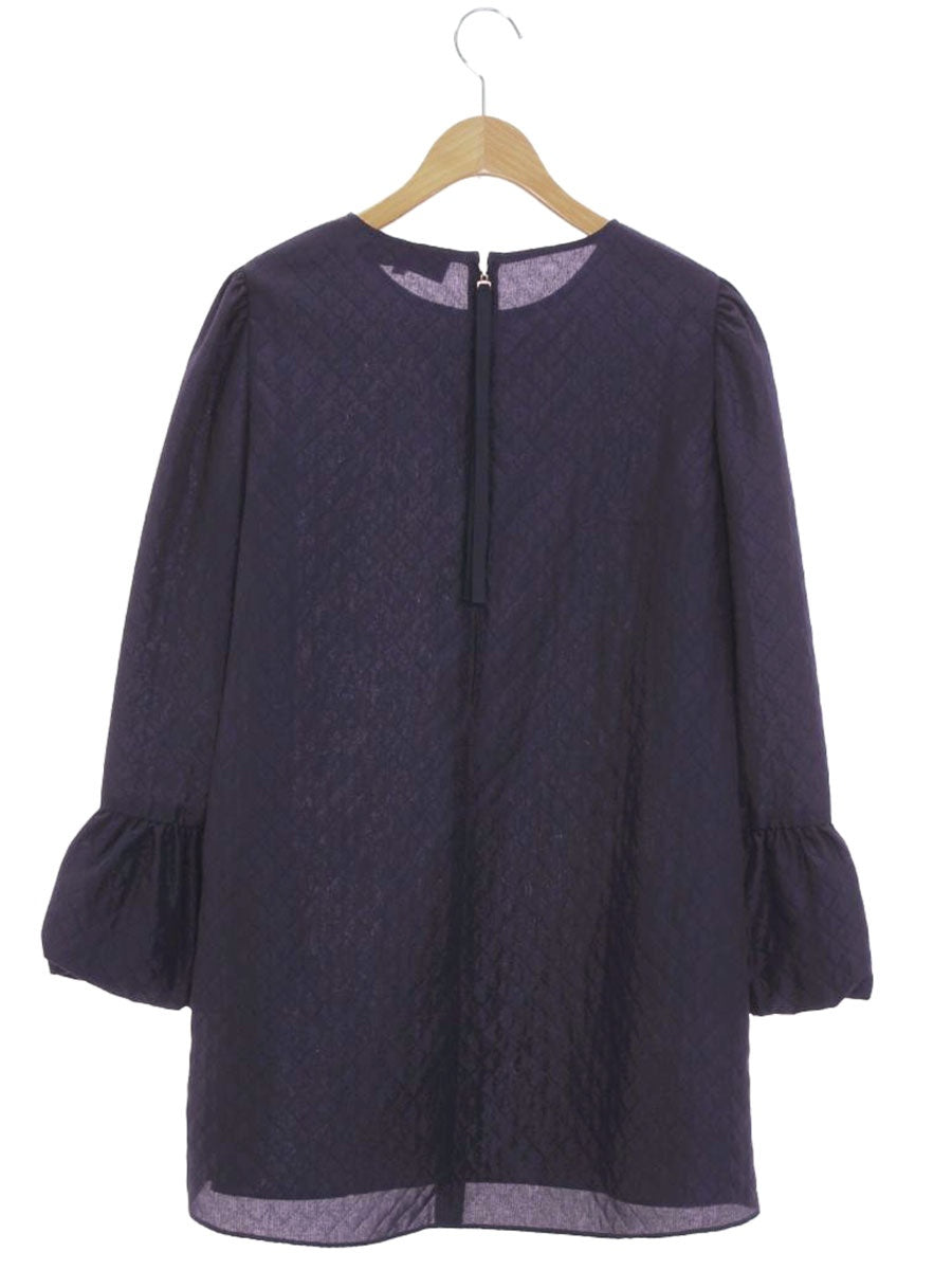 エムズグレイシー 310509 ブラウス 40 ネイビー フリル ITTW48HZSVIP