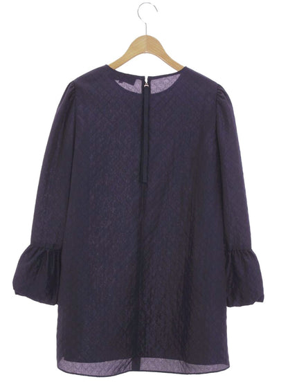 エムズグレイシー 310509 ブラウス 40 ネイビー フリル ITTW48HZSVIP