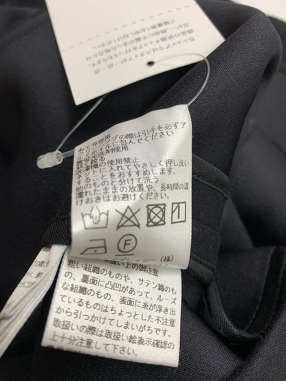 エムズグレイシー 411510 ワンピース 36 ブラック フリル カメリアジップ ITBPD8IYB6AP