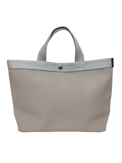 エルベシャプリエ 707GP リュクス舟型トートM ハンドトート グレージュ レザー キャンバス IT3EIW3D5ELI