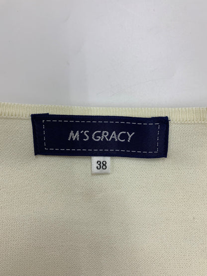 エムズグレイシー スカラップニットボレロ 318505 38 ホワイト IT20G0X1LBK2