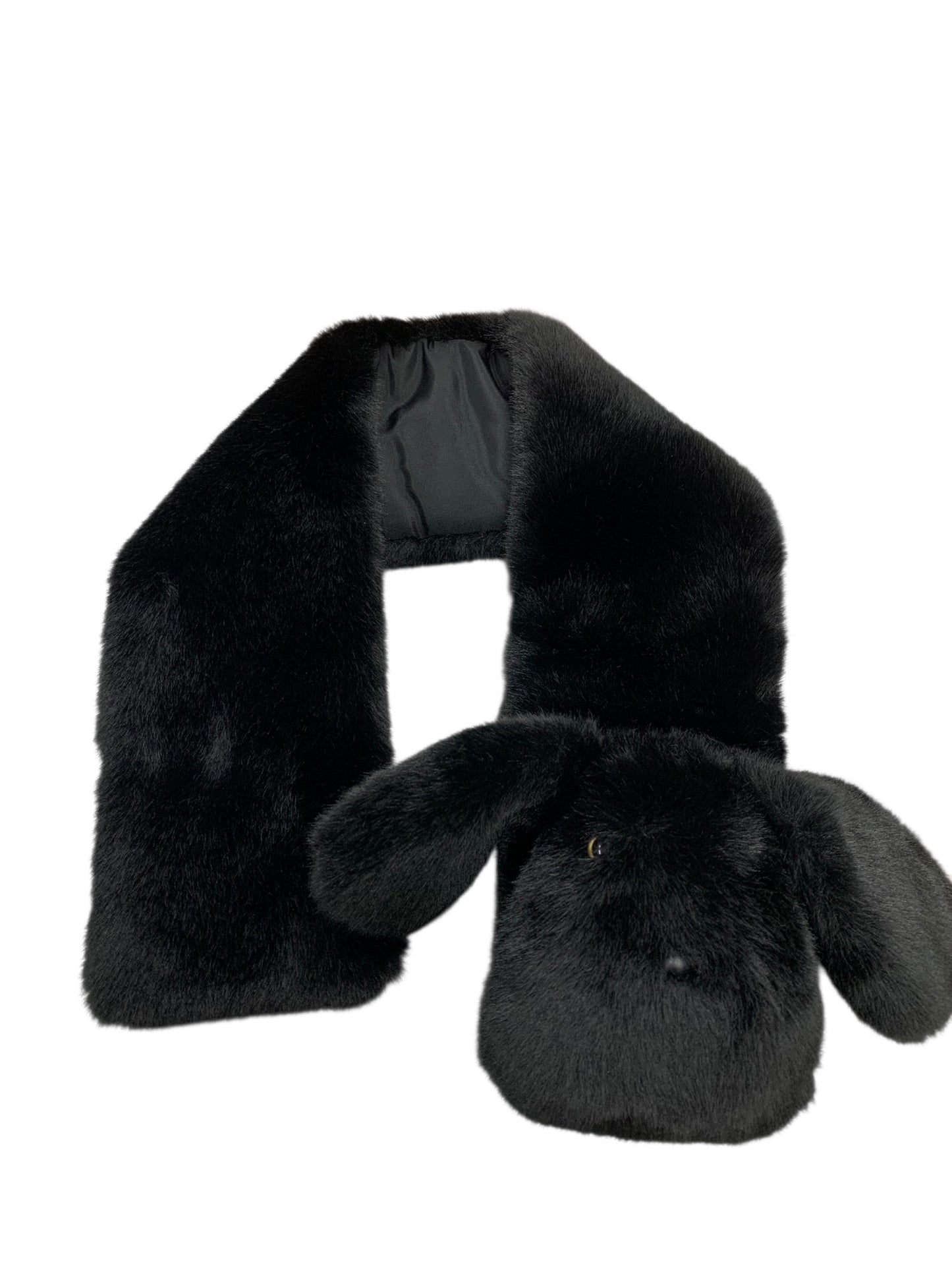 エムズグレイシー 296508 マフラー ブラック わんちゃん フェイクファー ITGUB2NMBQ48