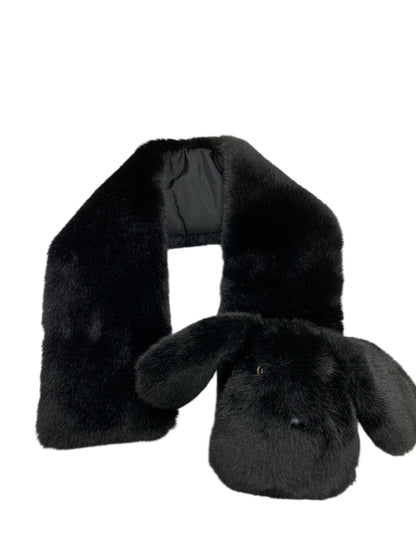 エムズグレイシー 296508 マフラー ブラック わんちゃん フェイクファー ITGUB2NMBQ48