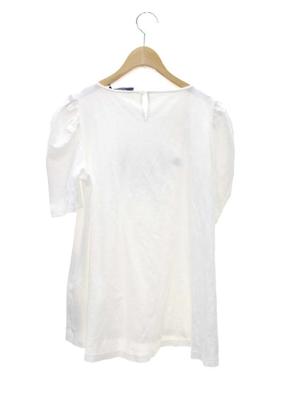 エムズグレイシー 215302 トップス 40 ホワイト リボン バッグモチーフ IT9JQHJXR85G