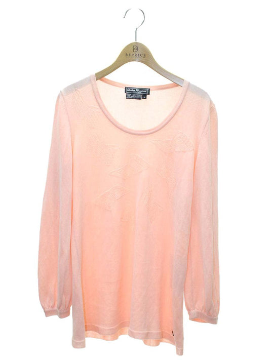 フェラガモ 5002-041 ニットソー S ピンク コットン ITH5NCZRBTS8