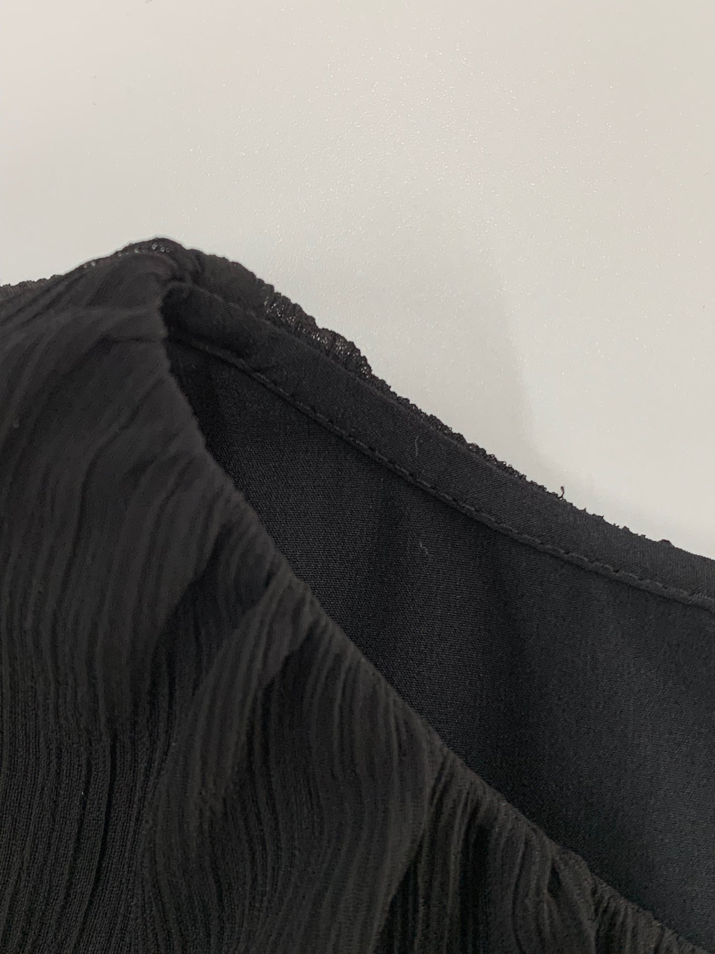 アディアム Sleeveless Plisse Dress 41808 ワンピース 0 ブラック フリル IT510QJ3VEZ5