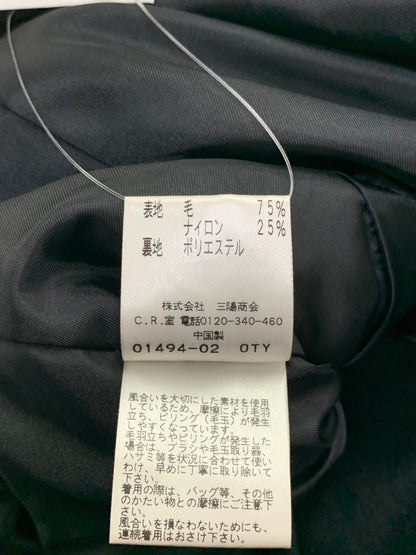 トゥービーシック W5B52-422-09 コート 40 ブラック ウール混 IT9HZLEXZJ7G