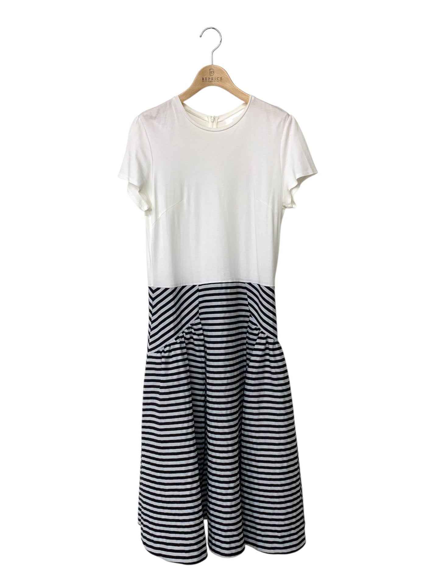 ボーダーズアットバルコニー ボーダーTEEドレス BD2011P-2K-04 ワンピース 38 ホワイト ITGT0V3A39DC