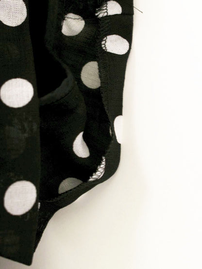 エムズグレイシー 721305 ワンピース 40 ブラック ドット リボン IT40NKIBYGEO