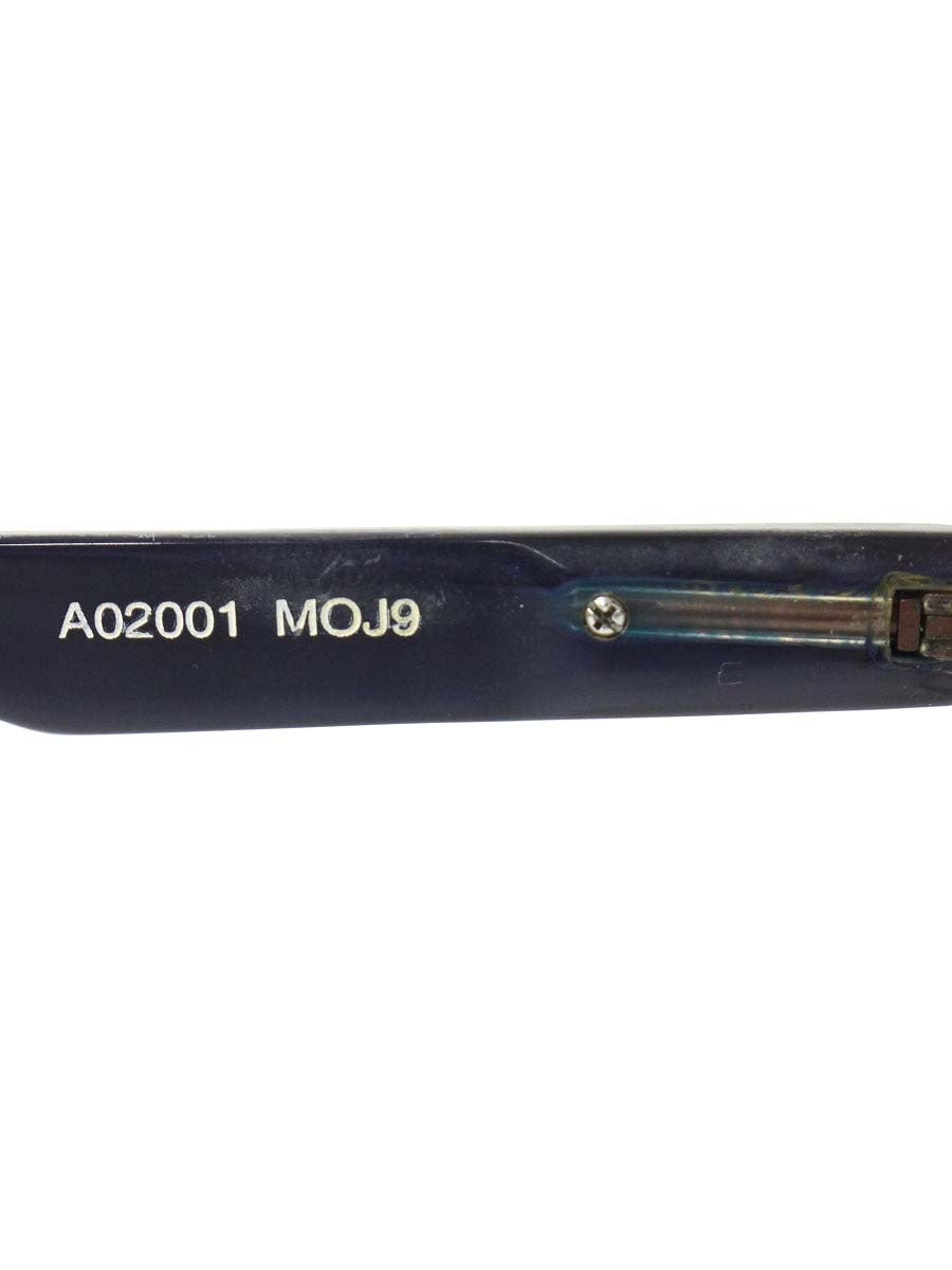 アランミクリ EVENTAIL A02001 MOJ9 メガネ ブラウン/ネイビー メタルフレーム ハーフリム スクエア ITCM1X8WVYWL 【SALE】
