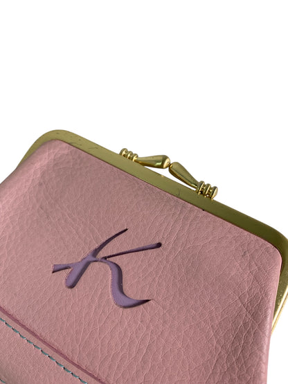 キタムラ がま口財布 ピンク ジップ レザー ITJSSKMJUG3G