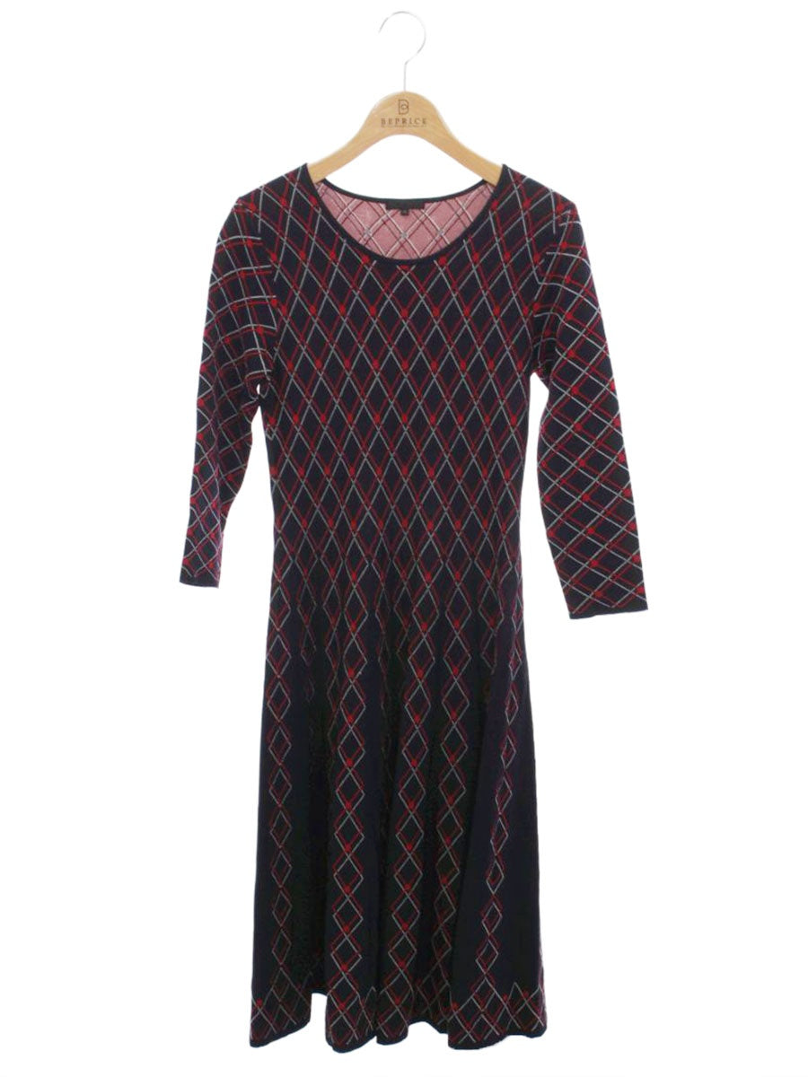 トゥービーシック W5J08ー441-28 ワンピース 40 ネイビー/レッド ニット ITSOOF0LTUII