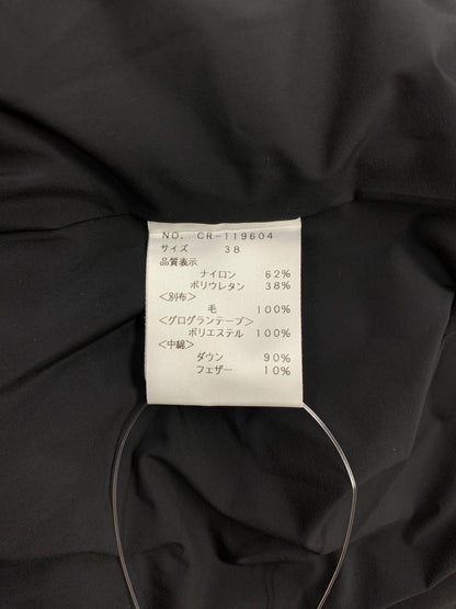 エムズグレイシー 異素材ミックスダウンジャケット 119604 38 ブラック IT42DCJLKV5C