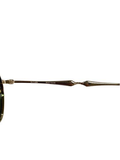 ミスターライト RYDER S ML4028 サングラス GREY GOLD メタル フルリム ジオメトリックシェイプ IT3JDKOAZUZ6