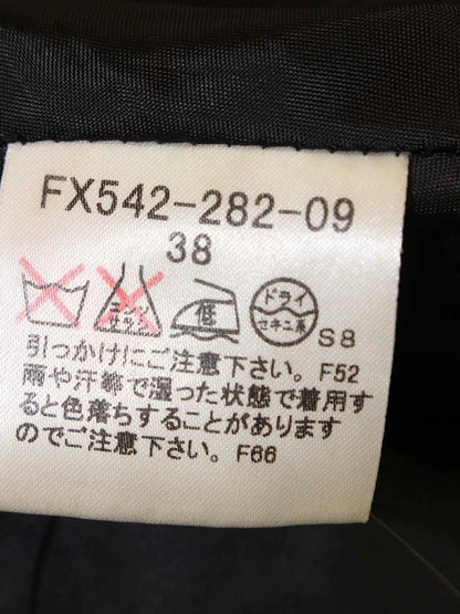 バーバリーブルーレーベル FX542-282-09 スカート 38 ブラック チェック柄 ITEL2JWHRKYT