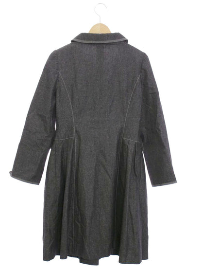 エムズグレイシー 429106 コート 38 ブラック デニム リボンボタン ITP8T3UMG7CE 【SALE】