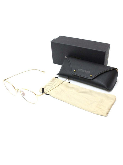 ネイティブサンズ Roy 47 メガネ ゴールド チタンフレーム ストロベリーシェイプ ITNVCR8EI76K