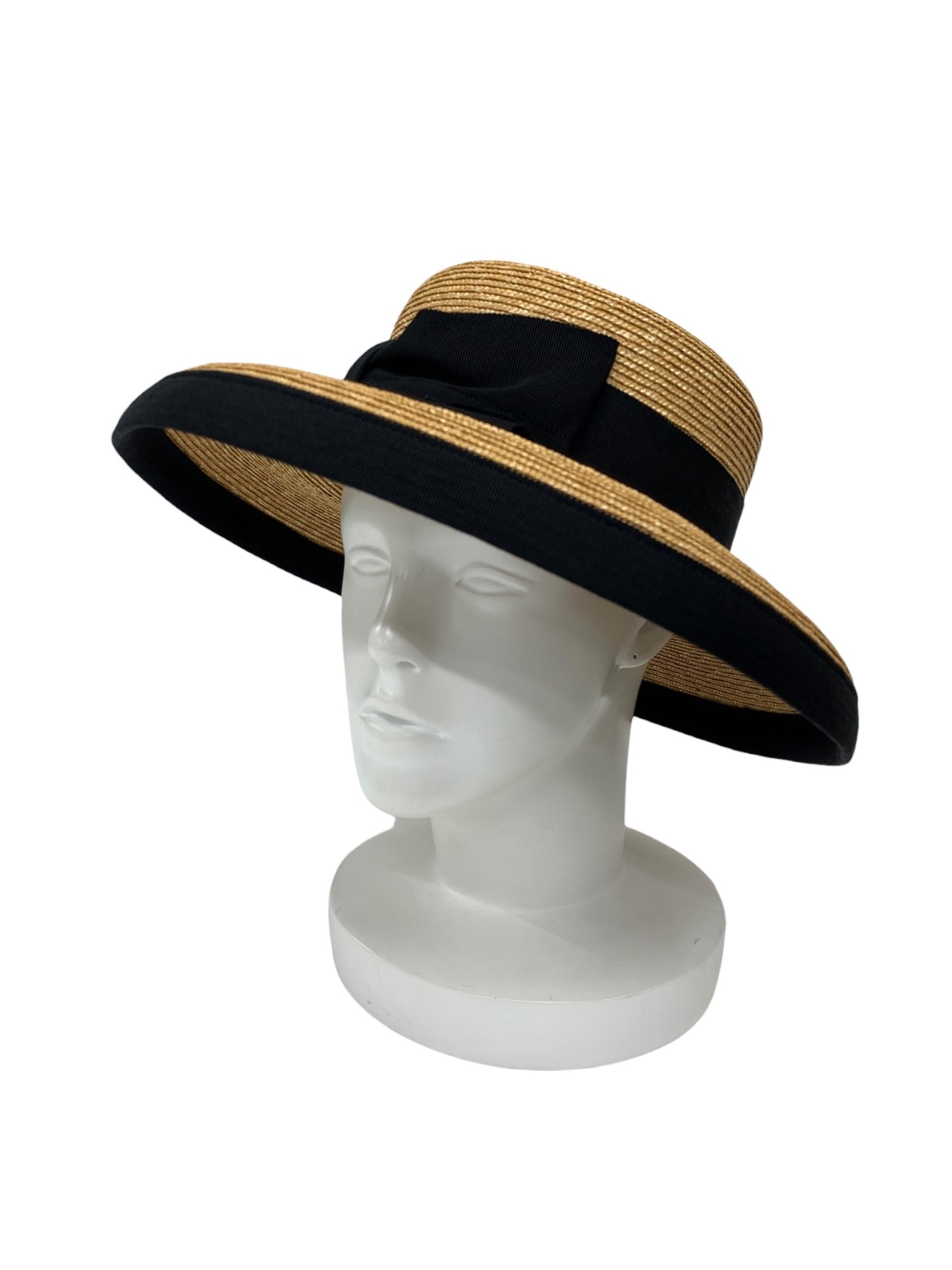 フォクシーブティック ストローハット ベージュ リボン ITTBXOI10QRK