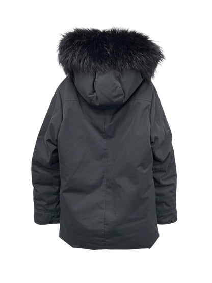 ピレネックス ANNECY GABARDINE HMO070 ダウンコート M ブラック フィンラクーン ファー付 ITY7IBKXYFBW