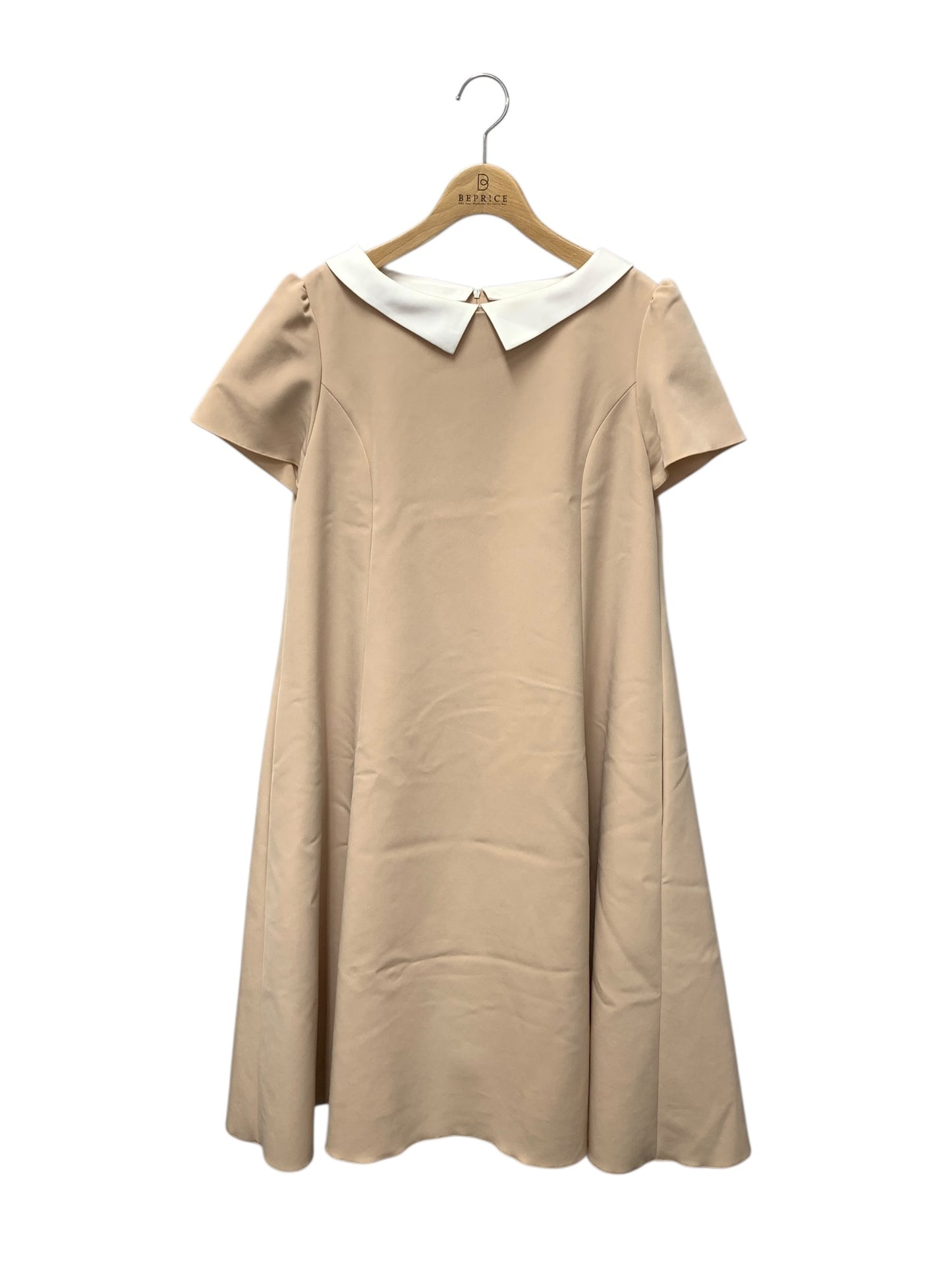 フォクシーブティック Dress  Acapella 44664 ワンピース 42 ベージュ 襟付き ITQ08DYM22QG