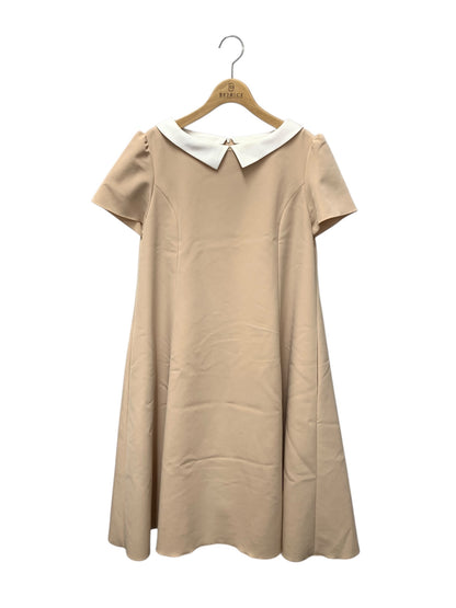 フォクシーブティック Dress  Acapella 44664 ワンピース 42 ベージュ 襟付き ITQ08DYM22QG