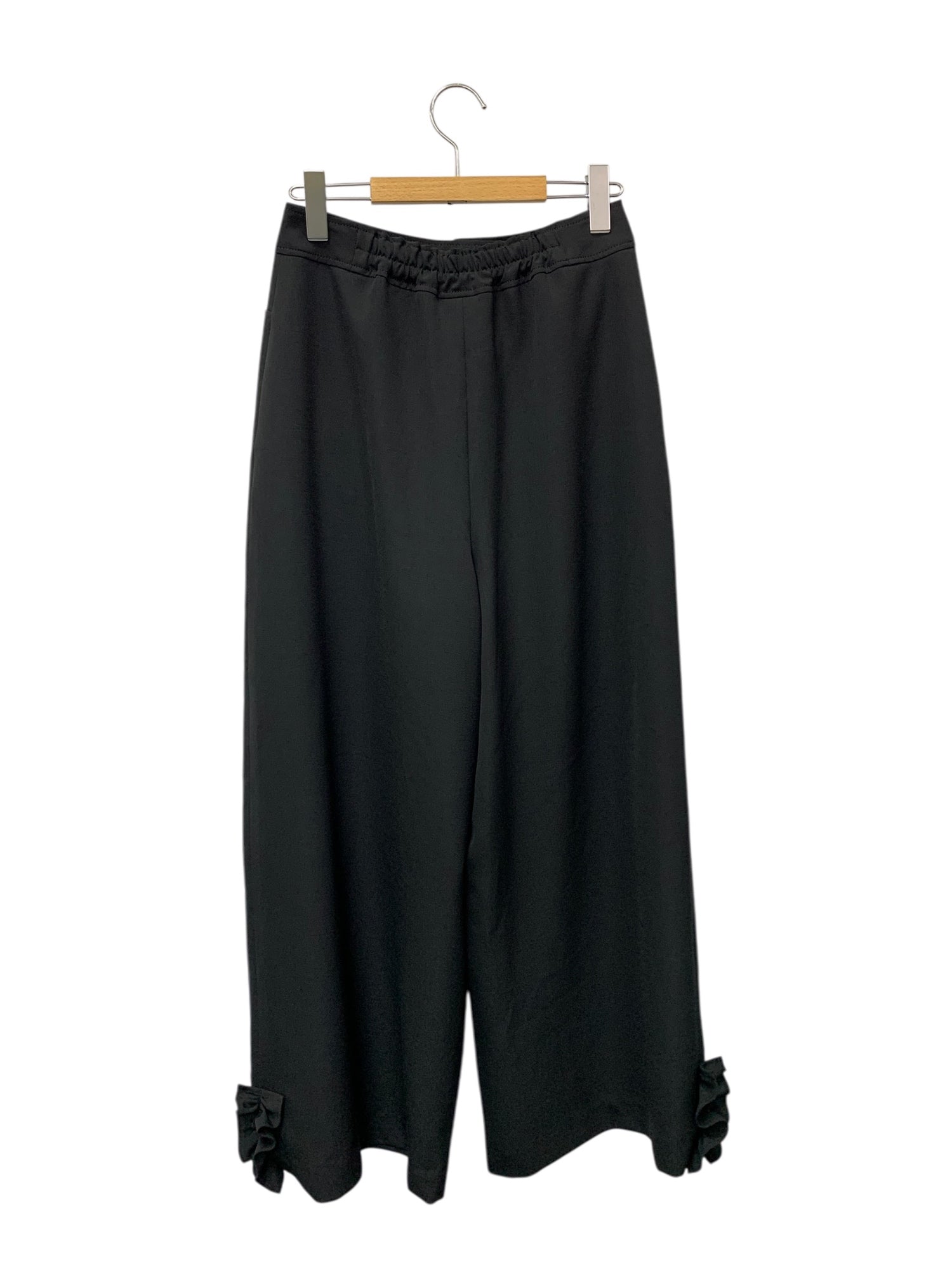 エムズグレイシー 616104 パンツ 38 ブラック フリル | 中古ブランド品