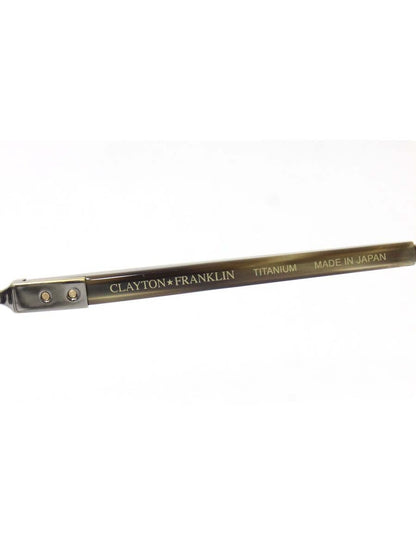 クレイトンフランクリン 654 HORN メガネ ブラウン コンビフレーム フルリム ウエリントン・ボストンシェイプコンビネーションモデル IT53AM324J1U