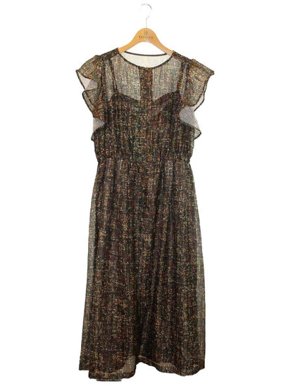 タエアシダ T09608 ワンピース 11 カーキグリーン フリル シアー IT61JUBLIB24