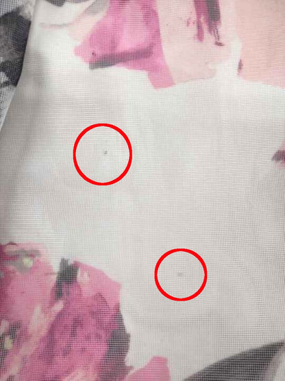 エムズグレイシー 417334 スカート 38 ピンク フラワー プリントチュール ITM0PAARDYFW