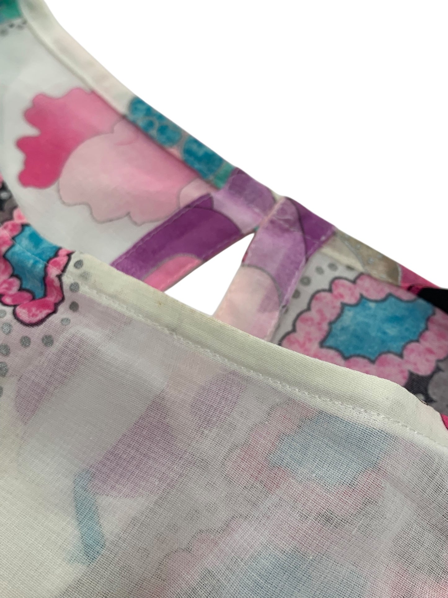 レオナール 0395821 ポンチョブラウス 38 ホワイト フラワープリント ITHB0KMYNQ8C