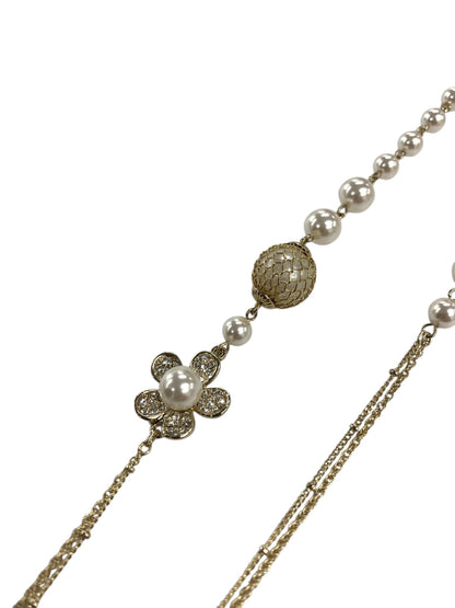 ルネ ネックレス ゴールド パール フラワー ビジュー ITDSAAG3HMW0