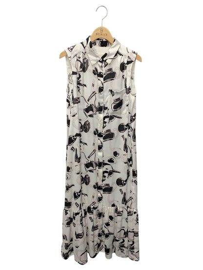 グレースクラス 02222 ワンピース 36 ホワイト コスメ柄 ITVDLAQ2IFLJ