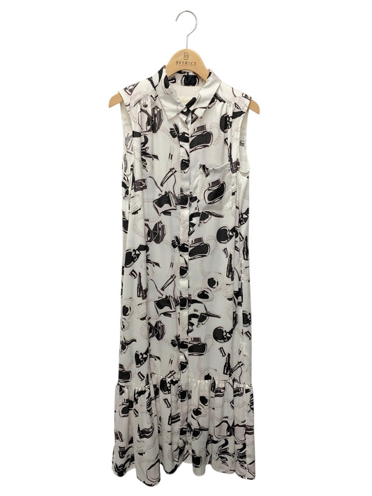 グレースクラス 02222 ワンピース 36 ホワイト コスメ柄 ITVDLAQ2IFLJ