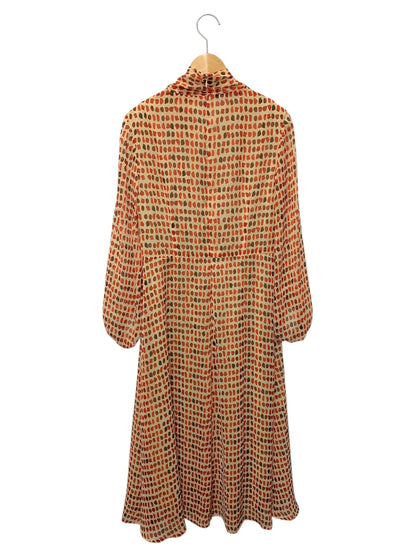 シビラ GBEID-50490 ワンピース L オレンジ シフォン ドット ITGHBXER56OG