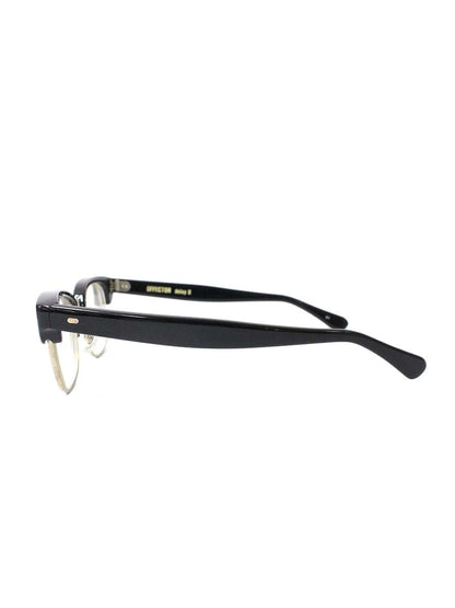 エフェクター delay2 メガネ ブラック セルフレーム ハーフリム ウェリントン IT2AJDXFSU4E