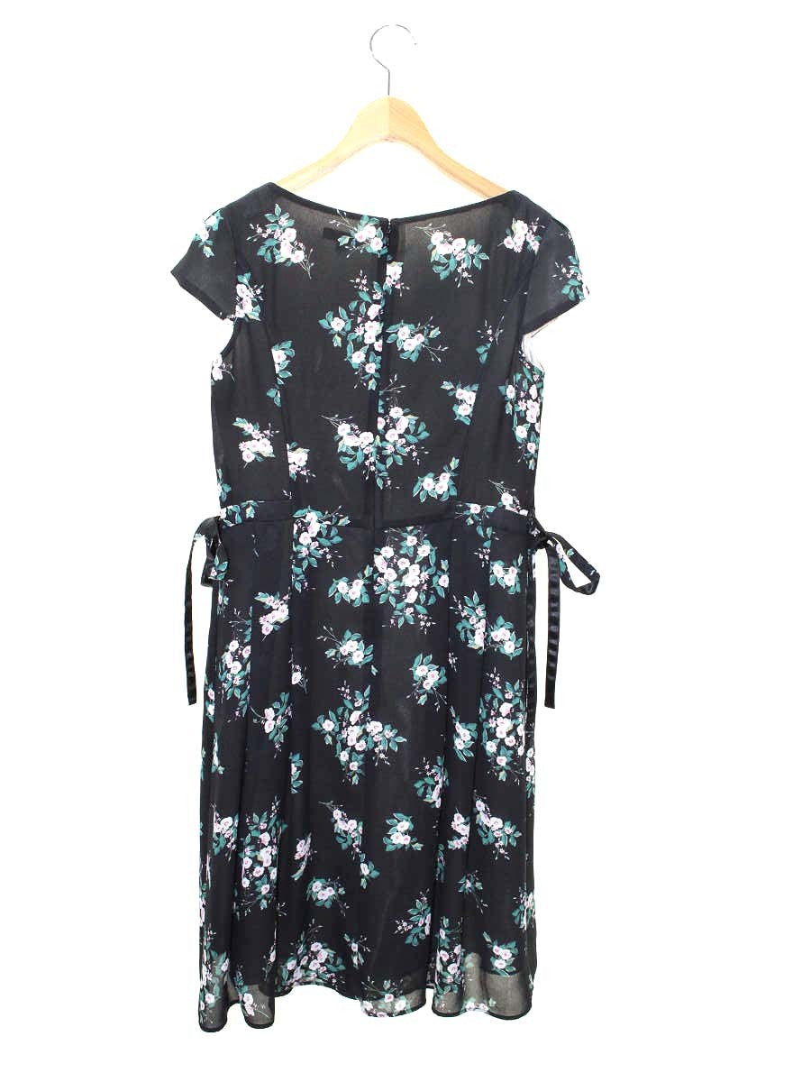 トッカ CHEERFUL JOY BOUQUET DRESS OPTOIZ0772 ワンピース 4 ブラック フラワープリント ITTR1XCBMPXW