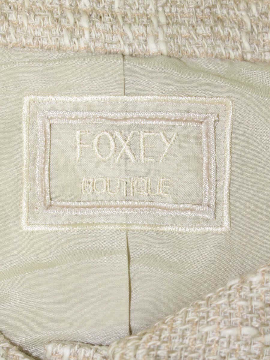 フォクシーブティック 31554 ジャケット 40 ベージュ 31554 フレンチツイスト ITQROGMMW6A0