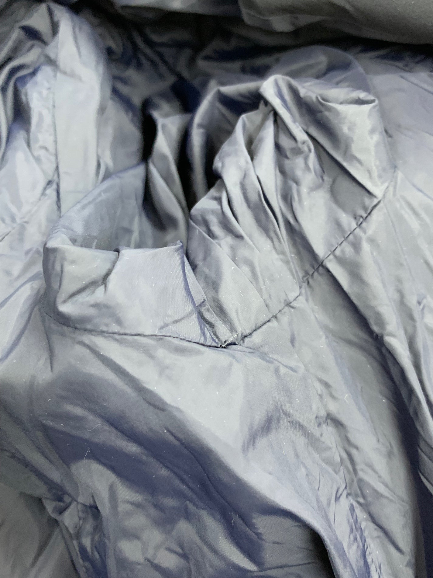 エムズグレイシー 319607 ダウンジャケット 40 ネイビー リボン エコファー 2way カメリアジップ IT3PV3IL564Y