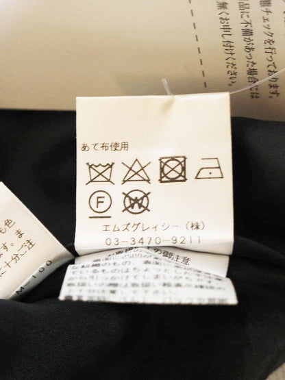 エムズグレイシー お花ジャガードタックスカート 317604 36 ブラック ITPUBJNECNK0